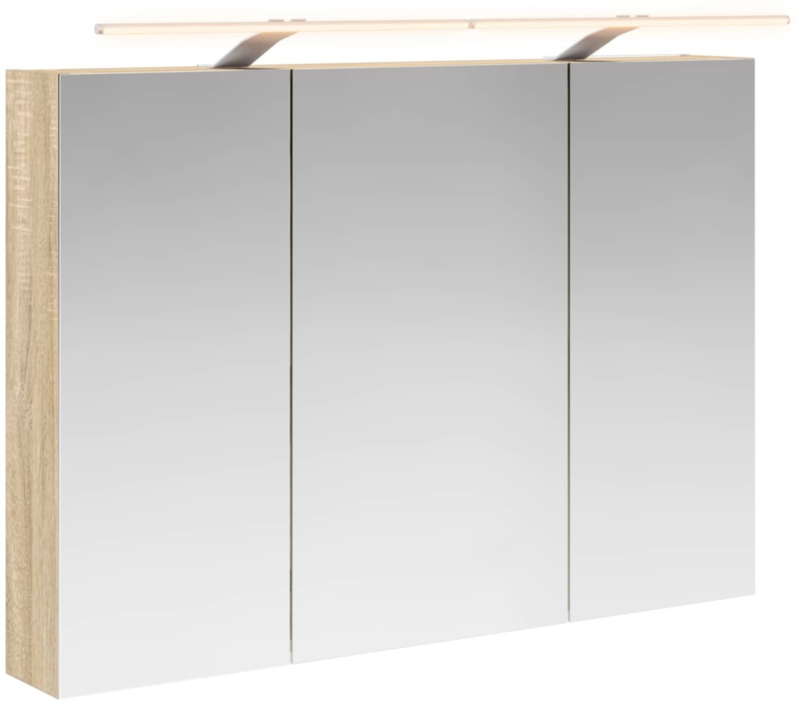 vidaXL vidaXL Szafka z lustrem do łazienki Dąb Sonoma 100 x 14,5 x 70 cm
