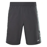 Spodenki damskie - Reebok Męskie szorty z tkaniny kamuflażowej, kolor czarny, XS, Nocna czerń, XS - miniaturka - grafika 1
