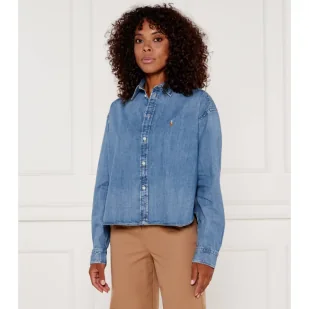 POLO RALPH LAUREN Jeansowa koszula | Regular Fit - Koszule damskie - miniaturka - grafika 1