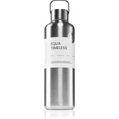 Butelki dla niemowląt - Equa Timeless butelka na wodę ze stali nierdzewnej kolor Steel 1000 ml - miniaturka - grafika 1