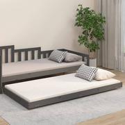 Łóżka - Lumarko Rama łóżka, szara, 80x200 cm, lite drewno sosnowe - miniaturka - grafika 1