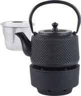 Dzbanki i imbryki - Żeliwny dzbanek do herbaty z podgrzewaczem 0.8L Dzbanek z filtrem 0.8L Kinghoff Kh-1847 - miniaturka - grafika 1