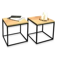 Ławy i stoliki kawowe - STOLIK KAWOWY, INDUSTRIALNY, LOFT  40X40 - miniaturka - grafika 1