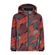 Kurtki i płaszcze dla chłopców - CMP, Kid Jacket Snaps Hood, Boy, Grenadine-Titanio, 140 - miniaturka - grafika 1