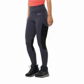 Spodnie sportowe damskie - Damskie legginsy na wędrówki Jack Wolfskin KENSTEIG TIGHTS W graphite - L - miniaturka - grafika 1