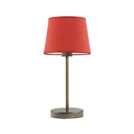 Lampy stojące - Lampka nocna LYSNE Siena, 60 W, E27, czerwona/złota, 41,5x19,5 cm - miniaturka - grafika 1