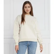 Bluzy damskie - CALVIN KLEIN JEANS Bluza CHENILLE CK CREWNECK | Regular Fit - miniaturka - grafika 1