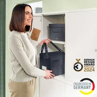 Torby na laptopy - LEITZ Desk Sharing Tasche m. Deckel grau, 200x235x355 BxHxT 67240089 - miniaturka - grafika 1