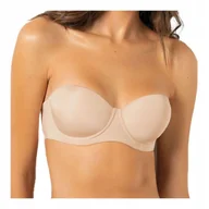 Biustonosze - Biustonosz stanik wielofunkcyjny bardotka cielisty beżowy Sielei 2550 80C - miniaturka - grafika 1