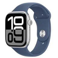 Smartwatch - Apple Watch 10 GPS + Cellular 42mm z aluminium srebrnym pasek sportowy M/L Niebieski - miniaturka - grafika 1