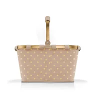 Torby i wózki na zakupy - Koszyk carrybag frame, metallic dots coffee RBK6051 - miniaturka - grafika 1