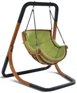 Fotele ogrodowe wiszące - Elior Zielony fotel wiszący huśtawka G4-H83 - miniaturka - grafika 1