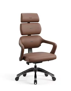 Fotel biurowy, krzesło biurowe Fotel gabinetowy Diablo V-Modular: Sugar Brown (1598), karmelowy, designerski - Fotele i krzesła biurowe - miniaturka - grafika 1