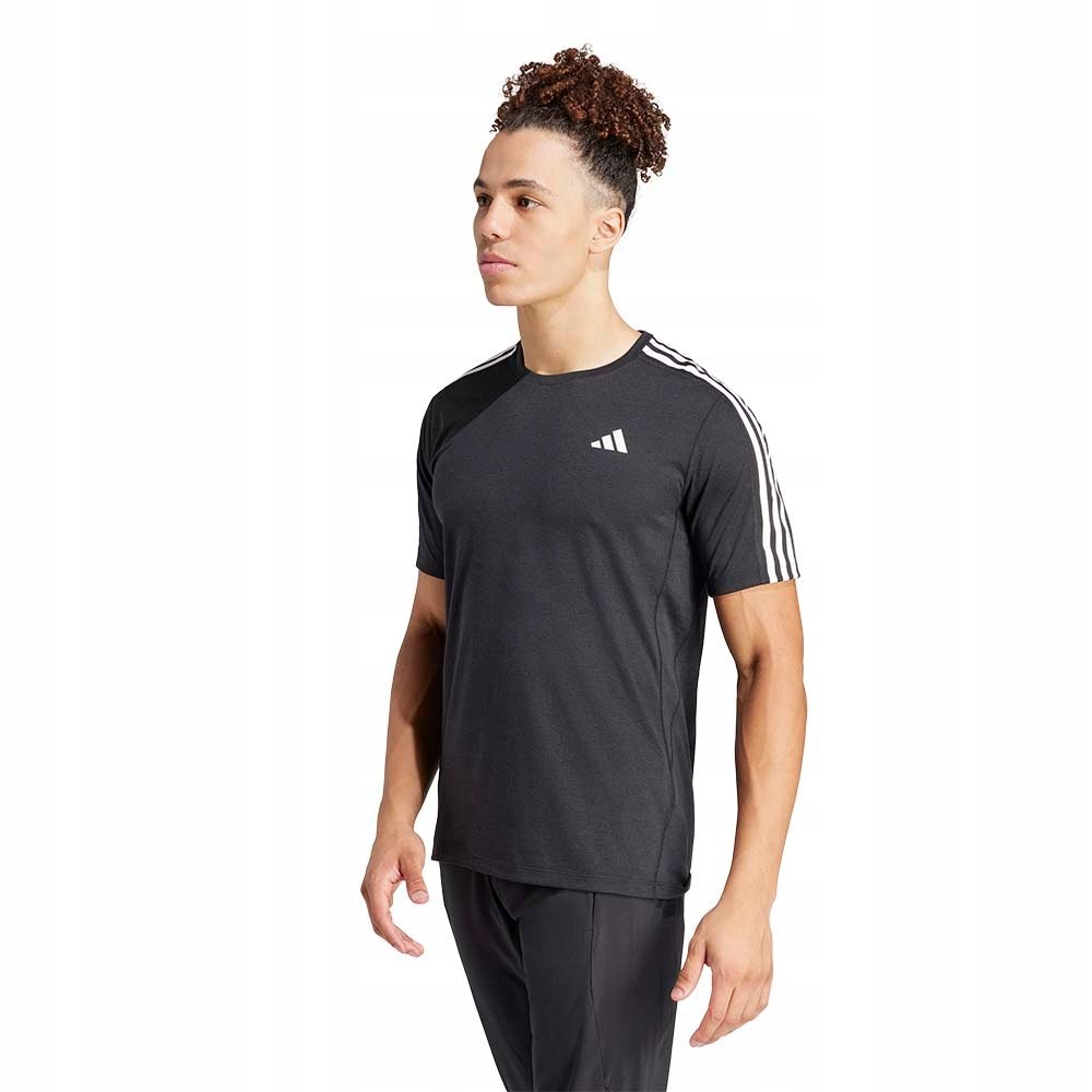 Koszulka męska do biegania adidas Own The Run czarna treningowa IQ3834 M