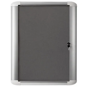 Bi-Office Gablota tekstylna wewnętrzna MASTER, szara, 816x688 mm VT620103750 - Gabloty - miniaturka - grafika 1