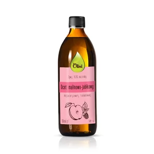 Ocet Malinowo-Jabłkowy 500 Ml Olini - Zdrowa żywność - miniaturka - grafika 1