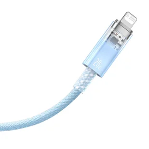 Kabel szybko ładujący Baseus USB-C do Lightning Explorer Series 2m, 20W (niebieski) - Kable - miniaturka - grafika 18