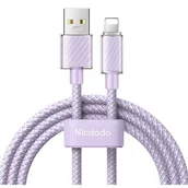 Kable USB - Kabel USB - Lightning MCDODO CA-3642 1.2 m Fioletowy - miniaturka - grafika 1