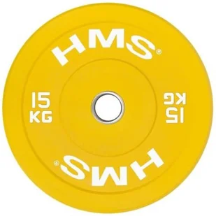 HMS CBR15 YELLOW TALERZ OLIMPIJSKI BUMPER 15 KG 1AB-17-61-022 - Pozostały sprzęt siłowy - miniaturka - grafika 1