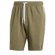 Spodenki damskie - adidas Męskie szorty kąpielowe 3S Clx klasyczna długość, S, Oliwkowy Strata/Biały, S - miniaturka - grafika 1