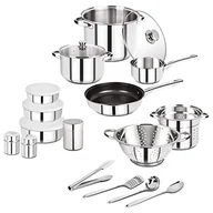 Zestawy garnków i patelni - San Ignacio Lula | 18-Częściowy Zestaw Garnków | W Zestawie - miniaturka - grafika 1