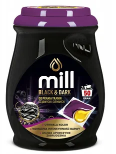 MILL Kapsułki do prania Czarnych i Ciemnych Tkanin BLACK 50 sztuk - Środki do prania - miniaturka - grafika 1