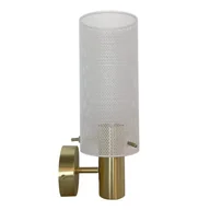 Lampy ścienne - Tirana kinkiet 1xE27 złoty/biały LP-945/1W WH - miniaturka - grafika 1
