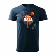 Koszulki męskie - Koszulka do koszykówki koszykarska streetball basketball koszykówka męska granatowa REGULAR-L - miniaturka - grafika 1