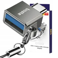 Adaptery i przejściówki - Boste Przejściówka Adapter Usb-A Do Usb-C Type-C Otg 3A Transmisja Danych - miniaturka - grafika 1