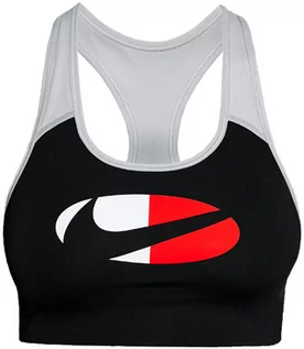 Koszulki i topy damskie - Stanik sportowy Nike DF SWSH CB LOGO - DD1201-010 - XS - grafika 1