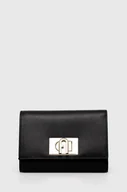 Portfele - Furla portfel skórzany damski kolor czarny - miniaturka - grafika 1