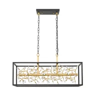 Lampy sufitowe - Nietuzinkowa, szeroka lampa wisząca P0578-06C-P7TF z serii SPRING - miniaturka - grafika 1