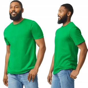T-shirt Koszulka Męska Bawełna SOFTSTYLE Gildan GI64000 ZIELONY Irish 2XL - Koszulki męskie - miniaturka - grafika 1