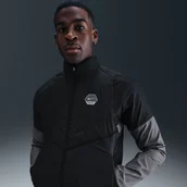 Kamizelki męskie - Męski bezrękawnik do biegania Nike City Side - Czerń - miniaturka - grafika 1