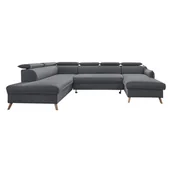 Narożniki - Ciemnoszara rozkładana sofa w kształcie litery "U" Miuform Sweet Harmony, lewostronna - miniaturka - grafika 1