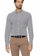 Koszule męskie - JACK&JONES ELEGANCKA KOSZULA MĘSKA SLIM W DROBNĄ KRATKĘ S JQA - miniaturka - grafika 1