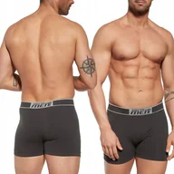 Majtki męskie - GATTA COTTON BOXER majtki męskie bokserki bawełniane titanium - XL - miniaturka - grafika 1