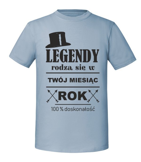 Damska koszulka z nadrukiem - Labrador - sweter Mineralny Błękit 3XL