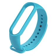 Akcesoria do pulsometrów i zegarków sportowych - BLĘKITNA OPASKA ZAMIENNA PASEK DO XIAOMI MI BAND 5/6 - miniaturka - grafika 1