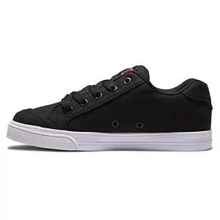 Buty dla dziewczynek - DC Shoes Dziewczęce sneakersy Chelsea, Black Pink Stencil, 34.5 EU - grafika 1