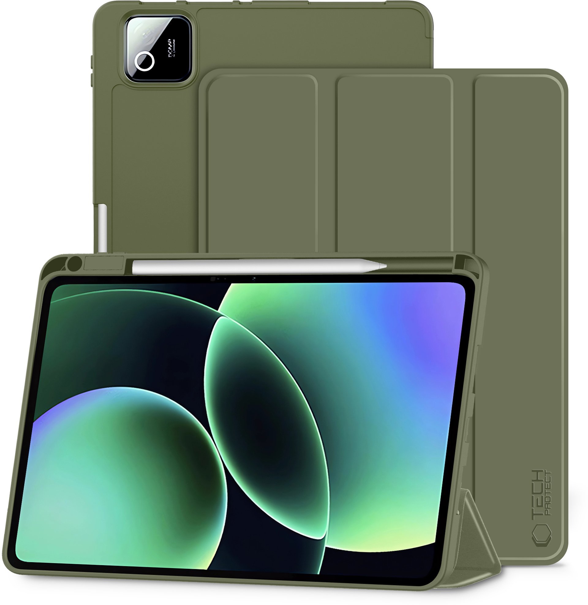 Etui na tablet 4kom.pl TECH-PROTECT SC PEN XIAOMI PAD 7 / 7 PRO / 8 / 8 PRO 11.2 PINE GREEN