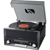 Gramofony - MUSE MT-110 DS Czarno-srebrny - miniaturka - grafika 1