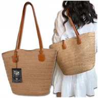 Torebki damskie - Torba BAD&BAGS Torebka Plażowa Duża Na Plażę Piknik Damska Na Ramię Shopper - miniaturka - grafika 1