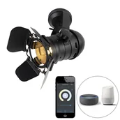 Lampy ścienne - QAZQA Inteligentny punkt studyjny w kolorze czarnym  obrotowy i odchylany  z Wi-Fi A60 — Film - miniaturka - grafika 1