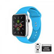 Akcesoria do zegarków - CRONG Pasek Liquid do Apple Watch 42/44/45 mm (niebieski) - miniaturka - grafika 1