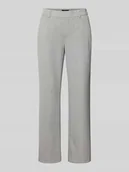 Spodnie damskie - Spodnie z prostą nogawką z dodatkiem wiskozy model ‘MAYA’ - miniaturka - grafika 1