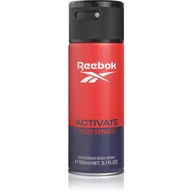Dezodoranty i antyperspiranty męskie - Reebok Activate Your Senses dezodorant w sprayu dla mężczyzn 150 ml - miniaturka - grafika 1