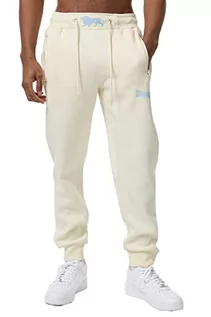Spodnie sportowe męskie - Lonsdale spodnie dresowe męskie kilmorack, beżowy/niebieski, 3XL, 117385 - grafika 1