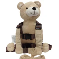 Torebki damskie - Pasek uprzęży bezpieczeństwa Baby Kid Toddler Walking Cosplay Plecak Torba na wodze Beżowy Super Miękki Miś - miniaturka - grafika 1