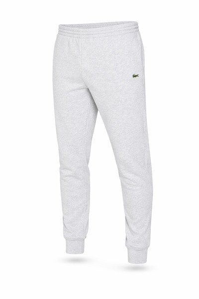 Spodnie dresowe męskie Lacoste XH9624 Slim Fit szare z logo, Rozmiar L